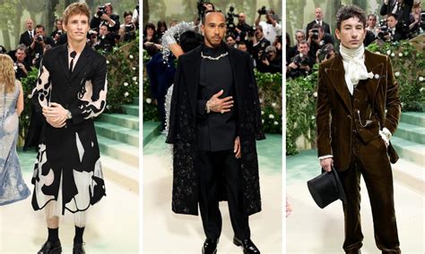 met gala dior men|Met Gala 2024 men's red carpet.